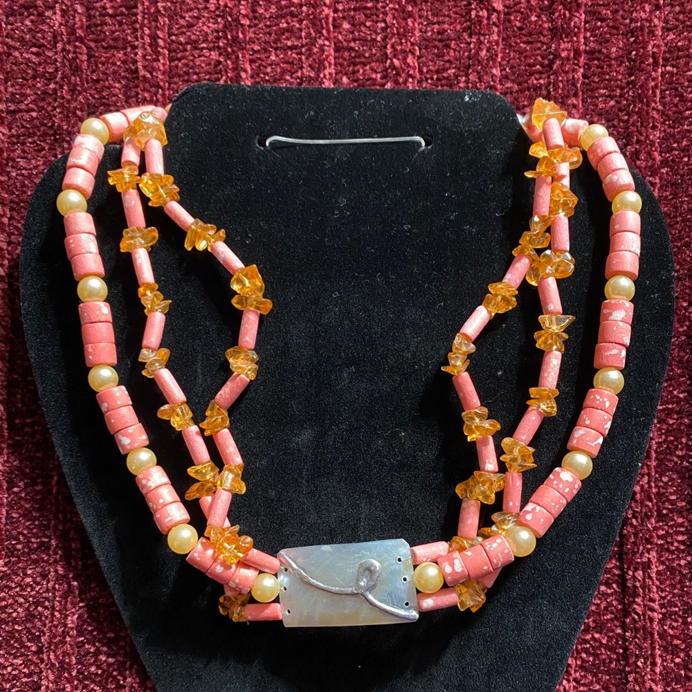 Pink Breast Cancer Awareness Necklace